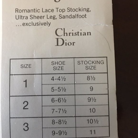 Vintage Christian Dior Stockings - 4 pairs total - Picture 7 of 8